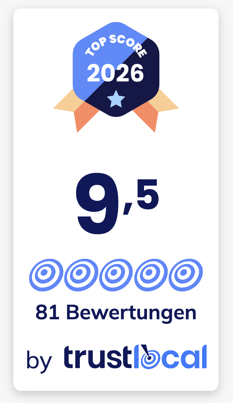 trustlocal Top Score 2026 Badge von Pandotax