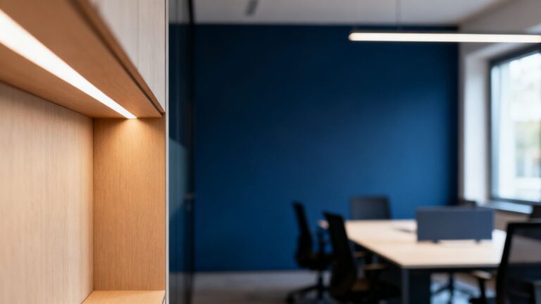 Blick in das Büro eines Steuerberaters in Köln. An dem Gruppentisch werden Themen besprochen wie Umsatzsteuervoranmeldun, Denkmalschutz Abschreibun Kaufpreis und Hebesatz Grundsteuer Köln ab 2025.