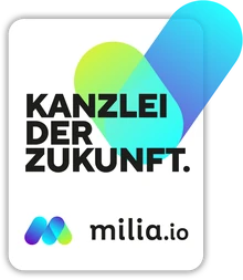Auszeichnung Kanzlei der Zukunft von milia.io